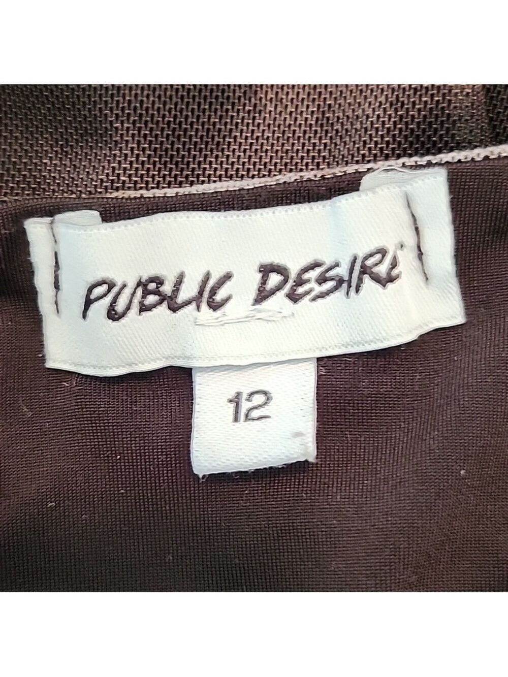 PUBLIC DESIRE, FRILL, DEEP PLUNGE, PRINTED MESH MIDAXI HALTER DRESS SIZE 12 - Picture 5 of 8